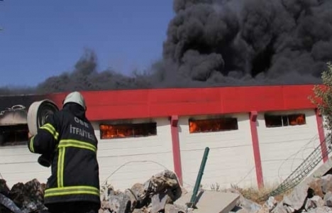 gaziantepte fabrika yangını