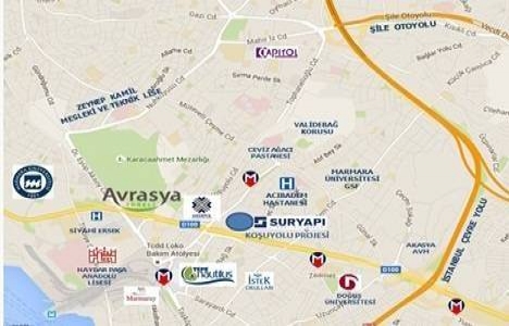 Koşuyolu Sur Yapı Evleri ulaşım!