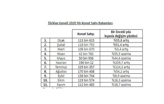 2020 de en çok bu illerde konut fiyatları arttı!
