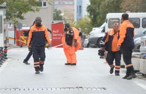 İbni Sina Hastanesinin atık bölümünde patlama meydana geldi!