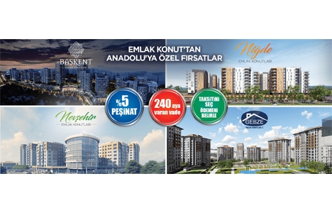 Emlak Konut tan Anadolu da kolay ev sahibi olma fırsatı!