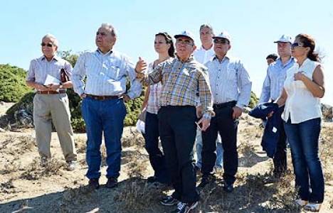 Mühendisler Yamanlar'a kurulacak çöp tesisinin yerinde incelemeler yaptı!