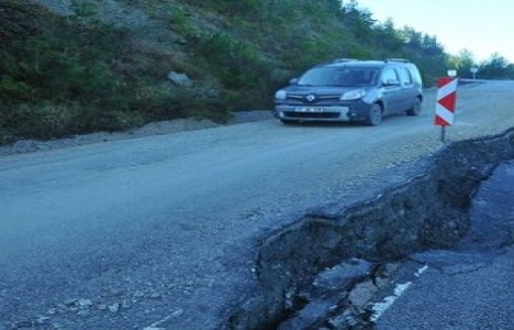 İnebolu'da heyelan!