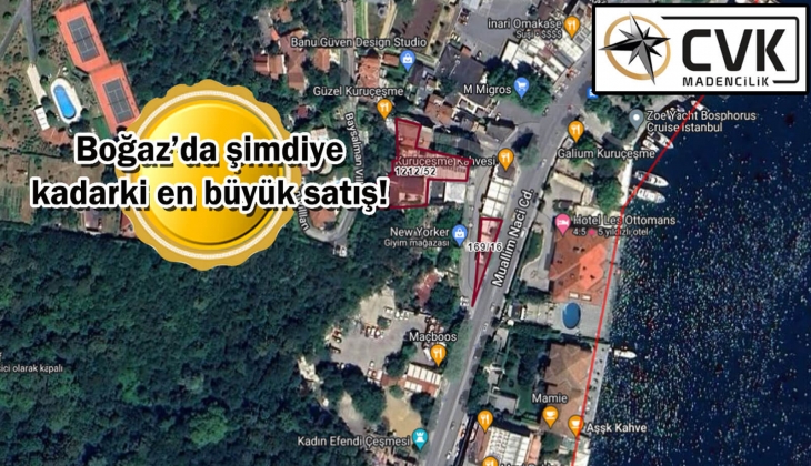 CVK Maden'den Boğaz'da 124 milyon TL'lik operasyon! 