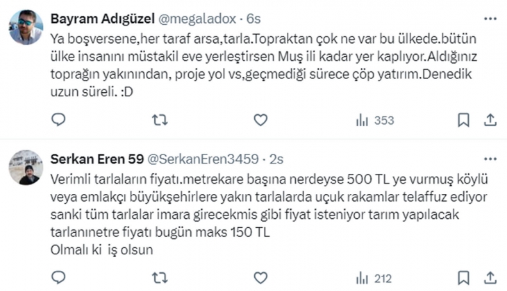 10 yıl sonra 1 dönüm tarla parasına 1 ev alınacak günler gelecek!