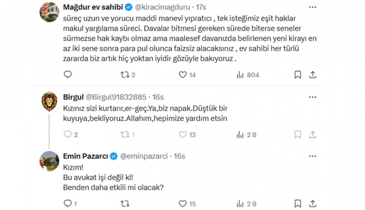 Gazeteci Emin Pazarcı dan davalık olduğu kiracısı eski milletvekiline tepki: Alacaklarımı ver ve evi boşalt!