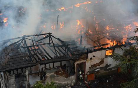 İzmit Portakal Hafız Efendi Konağı'nda yangın çıktı!