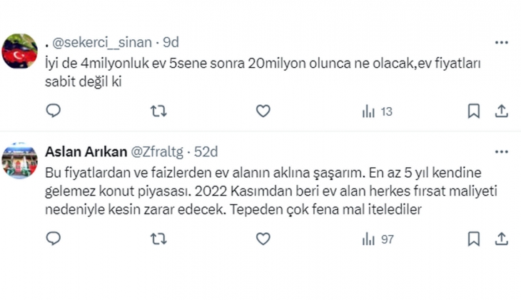 2 milyon TL lik konut kredisinin aylık taksiti 60 bin TL yi aştı! Konut almak mı, borsada hisse-fon almak mı mantıklı?