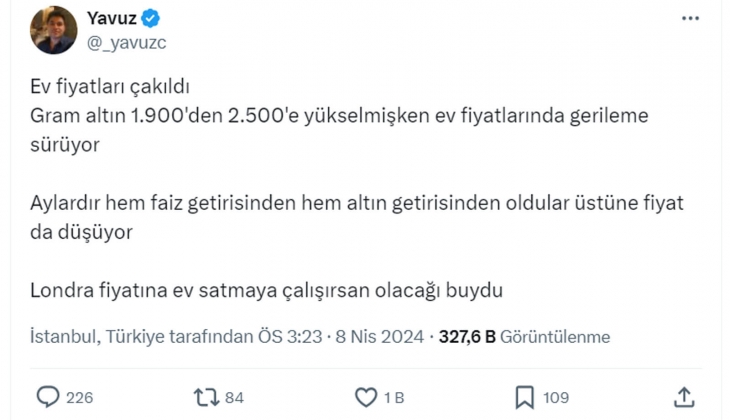 Konut fiyatları düşüyor: Londra fiyatına ev satılırsa olacağı buydu!