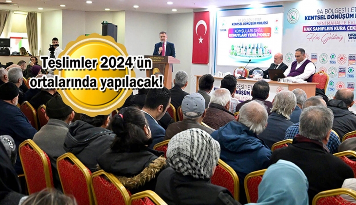 Gaziosmanpaşa Yenimahalle Evleri 9A 1. Etap Kentsel Dönüşüm Projesi'nde kuralar çekildi!
