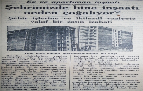 1929 yılında İstanbul da ev ve apartman inşaatı çoğalıyormuş!