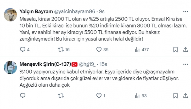 Mağdur ev sahibi: Yüzde 25 zam sınırıyla bizim paramız, kiracılara verildi!