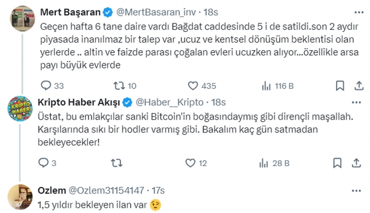 Gayrimenkul alacaklara iskonto uyarısı: İyi iskonto isteyin, fiyatlar reel olarak artmamaya devam edecek!