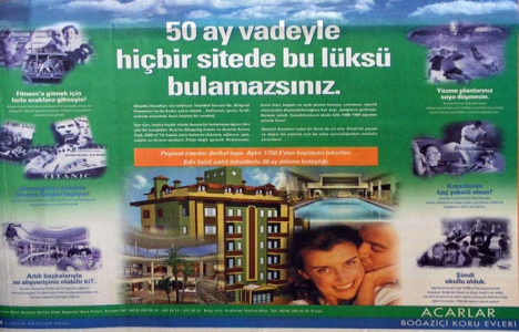 1998 yılında Atlantis Konutları nda aylık 1.750 dolar taksitle daire!