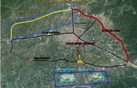 Düzce OSB ve terminalin TEM bağlantısı yapılıyor!