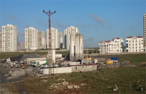 Ispartakule deki beton santrali alanları temizleniyor!