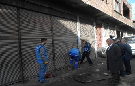 Canik Hurdacılar alanındaki dükkanlar yeniden mühürlendi!