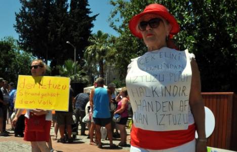 İKUP üyeleri İztuzu Plajı'nın özelleştirilmesine karşı eylem yaptı!