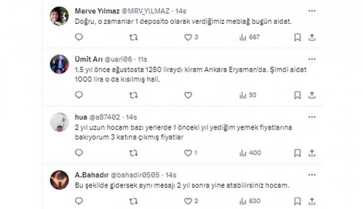 2 yıl öncenin kirası, bugünün aidatı oldu!