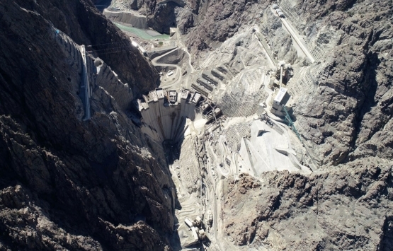 Yusufeli Barajı nda gövde yüksekliği 139 metreye ulaştı!