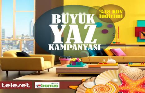Teleset Mobilya'da Büyük Yaz İndirimi, KDV Bizden Kampanyası!