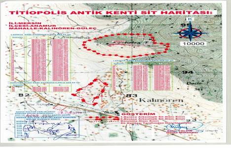 Anamur Titiopolis Antik Kenti sit alanı sınırları için inceleme yapıldı!