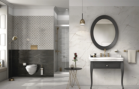 Çanakkale Seramik Altera ile mermerin dokusu mekanlarda!