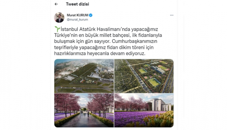 Bakan Kurum’dan son dakika Atatürk Havalimanı paylaşımı: Gün sayıyoruz!