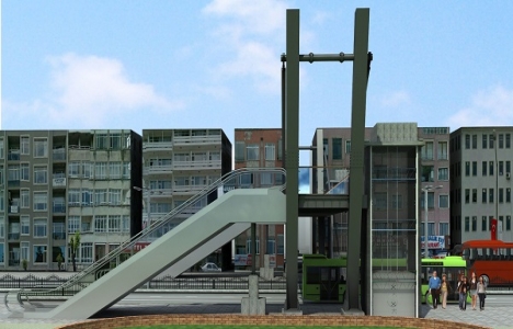 Ordu yürüyen merdivenli üstgeçit için çalışmalar başladı!