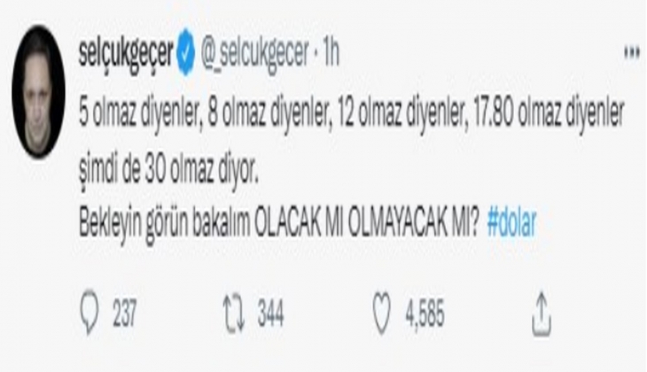 Flaş flaş! 18’e yüklenen dolar kaç lira olacak? Ünlü ekonomist Selçuk Geçer açıkladı
