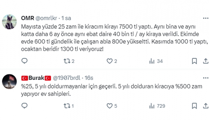 Evlerde yüzde 25 sınır var ama, Vakıflar kiracılarına çok yüksek kira zamları için ihbarname yolluyor!