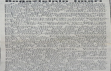 1938 yılında Boğaziçi nin imar planı hazırlanacak!