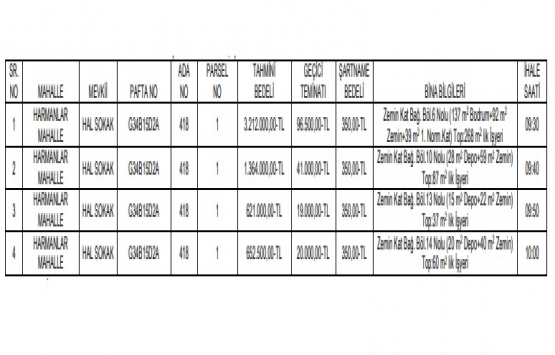 Amasya Merzifon da 5.8 milyon TL ye satılık 4 gayrimenkul!