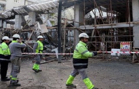 Samsun'da inşaat iskelesi çöktü: 3 yaralı!