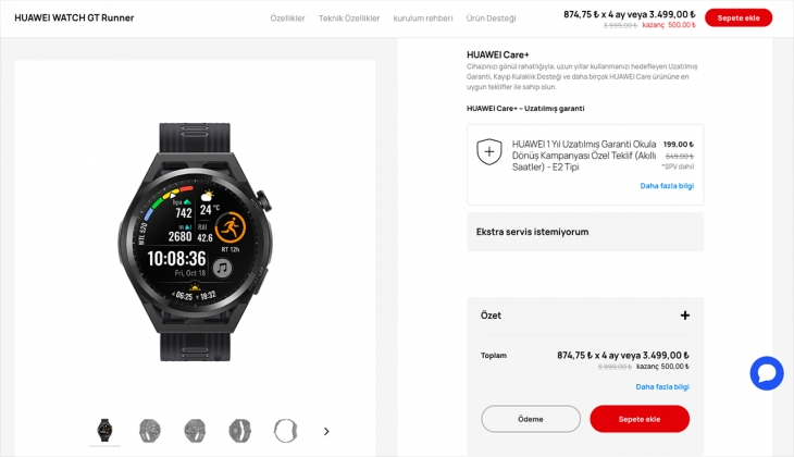 Teknolojiyi kolunuzda taşıyın. Huawei akıllı saatler yüzde 20 indirimle. İşte 19 Eylül 2022 Huawei Watch fiyat listesi