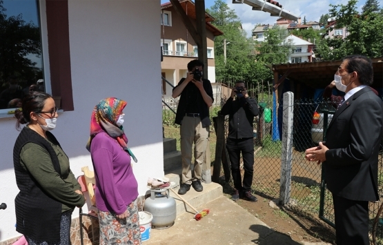 Bolu Mengen de evlerde hasar tespit çalışmaları başladı!