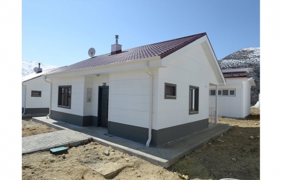 Malatya daki depremzedelere villa konforunda köy evi!