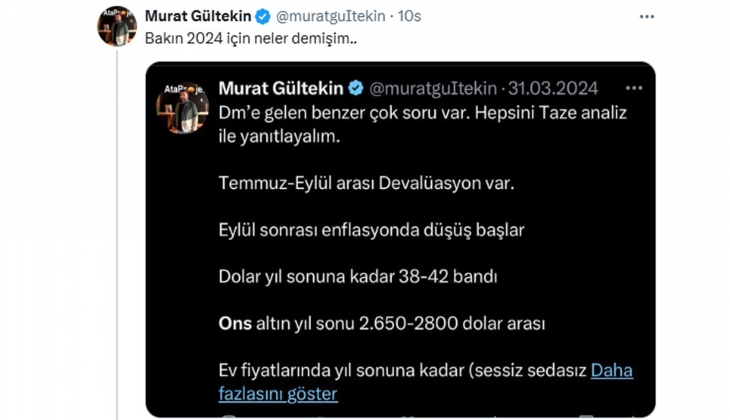 Gayrimenkul uzmanı açıkladı: 2025 tarla yılı olacak, yüzde 500 e varan kazanç elde edilebilir!