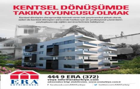 Era 14-15 Nisan'da kentsel dönüşüm uzmanlık eğitimi düzenliyor!