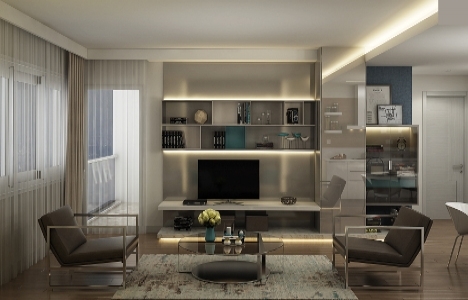 Nurol Park projesinin örnek dairesini Gönye Proje Tasarım gerçekleştirdi!