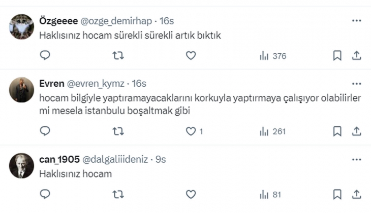 Prof. Dr. Övgün Ahmet Ercan, Yeter artık dedi: Doğu da 5.7, Anadolu da 6.2, Batı da 6.4 büyüklüğünde deprem eşiği...