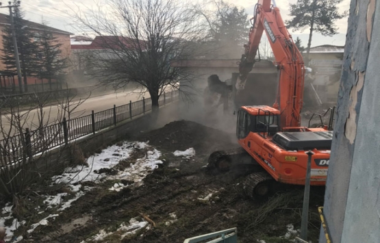 Düzce Atatürk Devlet Hastanesi'nde yıkım başladı!