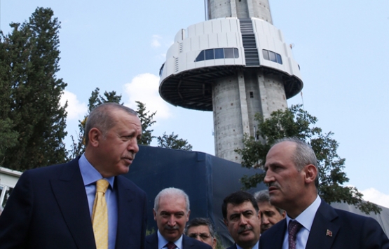 Cumhurbaşkanı Erdoğan, Çamlıca Kulesi'ni inceledi!