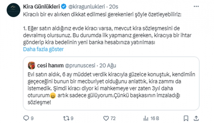 Kiracılı ev alırken bu detayları sakın gözden kaçırmayın: Kiracı uzun süre oturabilir! 