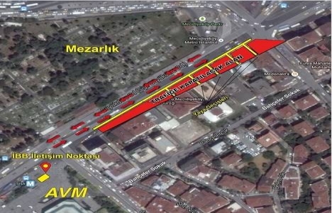 Mecidiyeköy-Mahmutbey metrosunun Mecidiyeköy istasyonunda çalışmalar başladı!