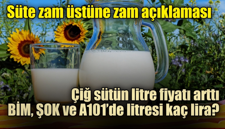 Çiğ süt fiyatına zam geldi! Zamlı tarifenin ne zamandan itibaren geçerli olacağı belli oldu