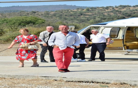 Ali Ağaoğlu ndan helikopterli el öpme!