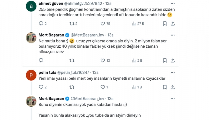 Mert Başaran uyardı: Evlerinizi, arsalarınızı ülke batacak, sat kurtul diyenlere kanıp satmayın!