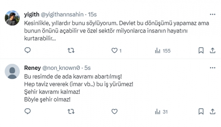 Kentsel dönüşümde sihirli değnek özel sektör: Bomboş araziymiş gibi tamamen yeni bir şehir planlaması yapılmalı!