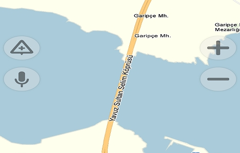 Yavuz Sultan Selim Köprüsü'nün haritası Yandex.Navigasyon'da!